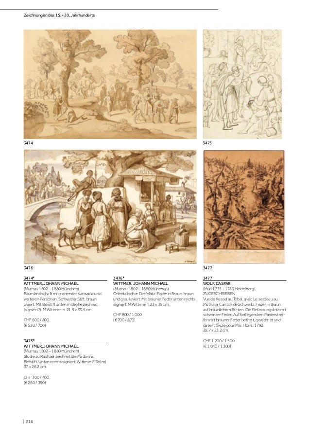 Koller Zeichnungen Des 15 20 Jahrhunderts Auktion
