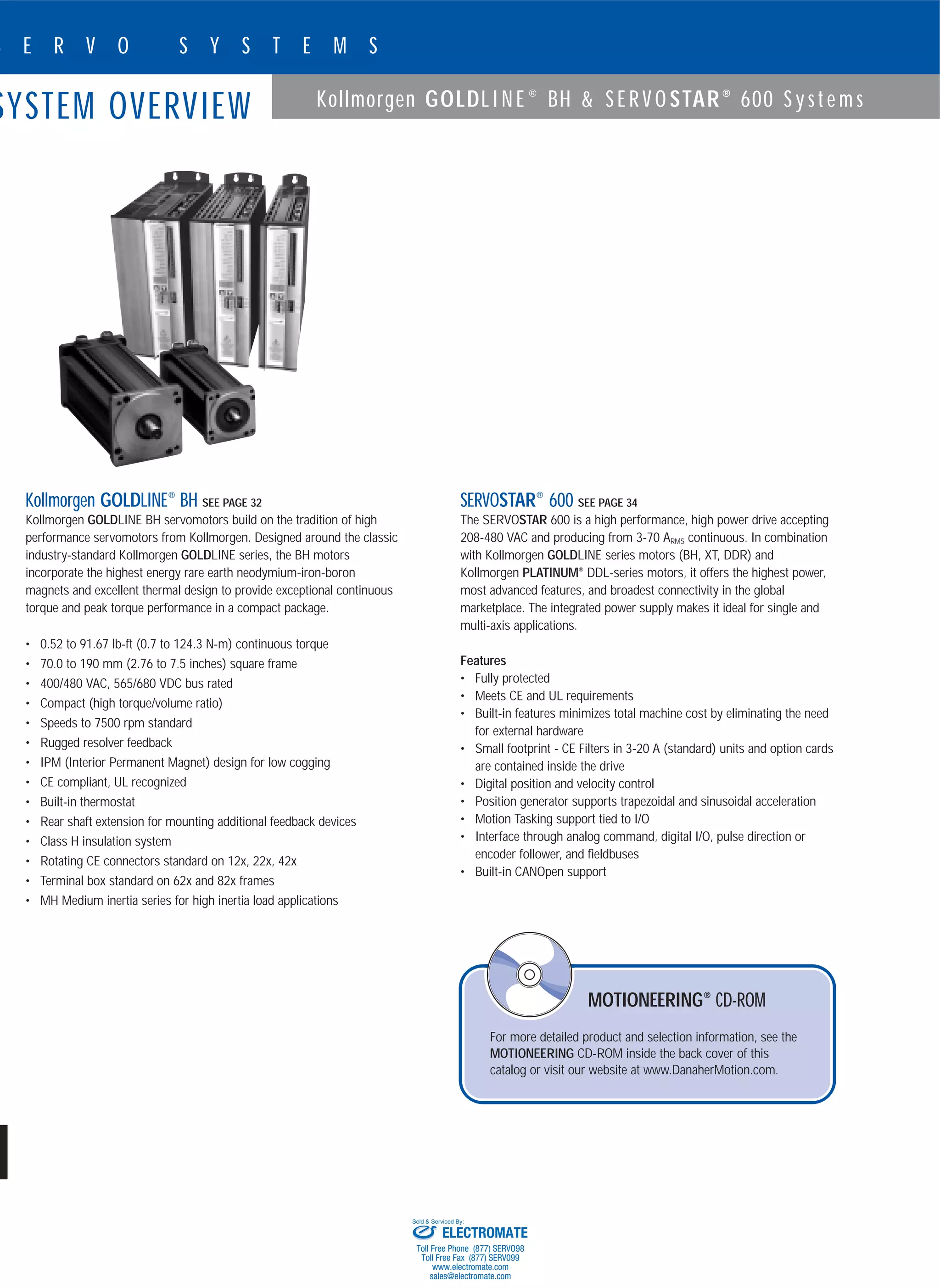 gold line_bh_with_servostar_600_tb_catalog PDF
