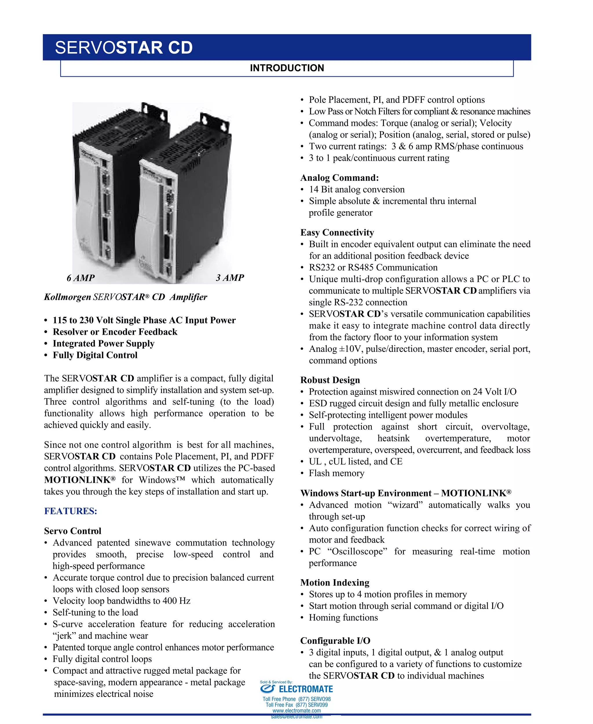 servostar cd_series2_catalog PDF