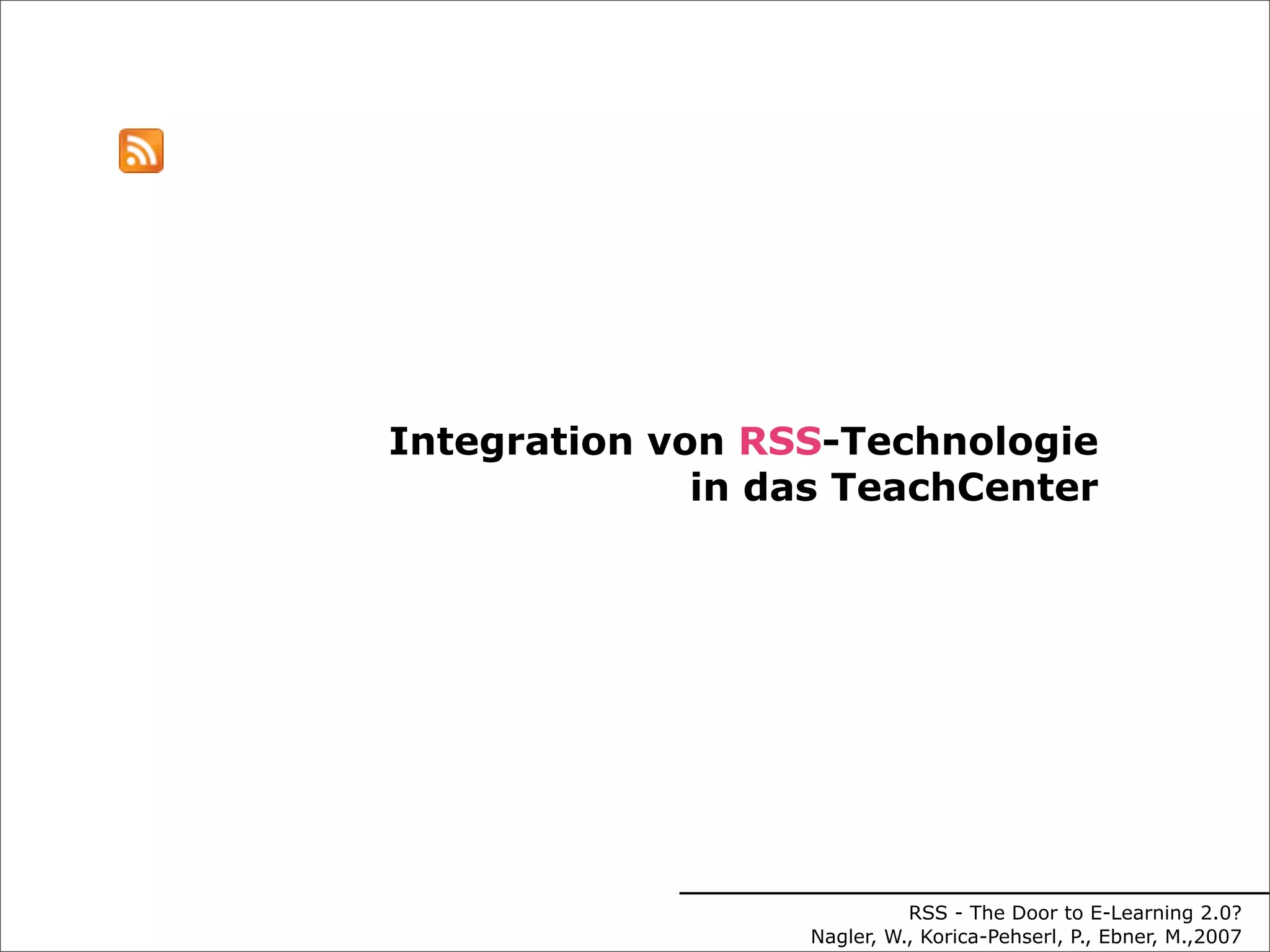 Technology Enhanced Learning