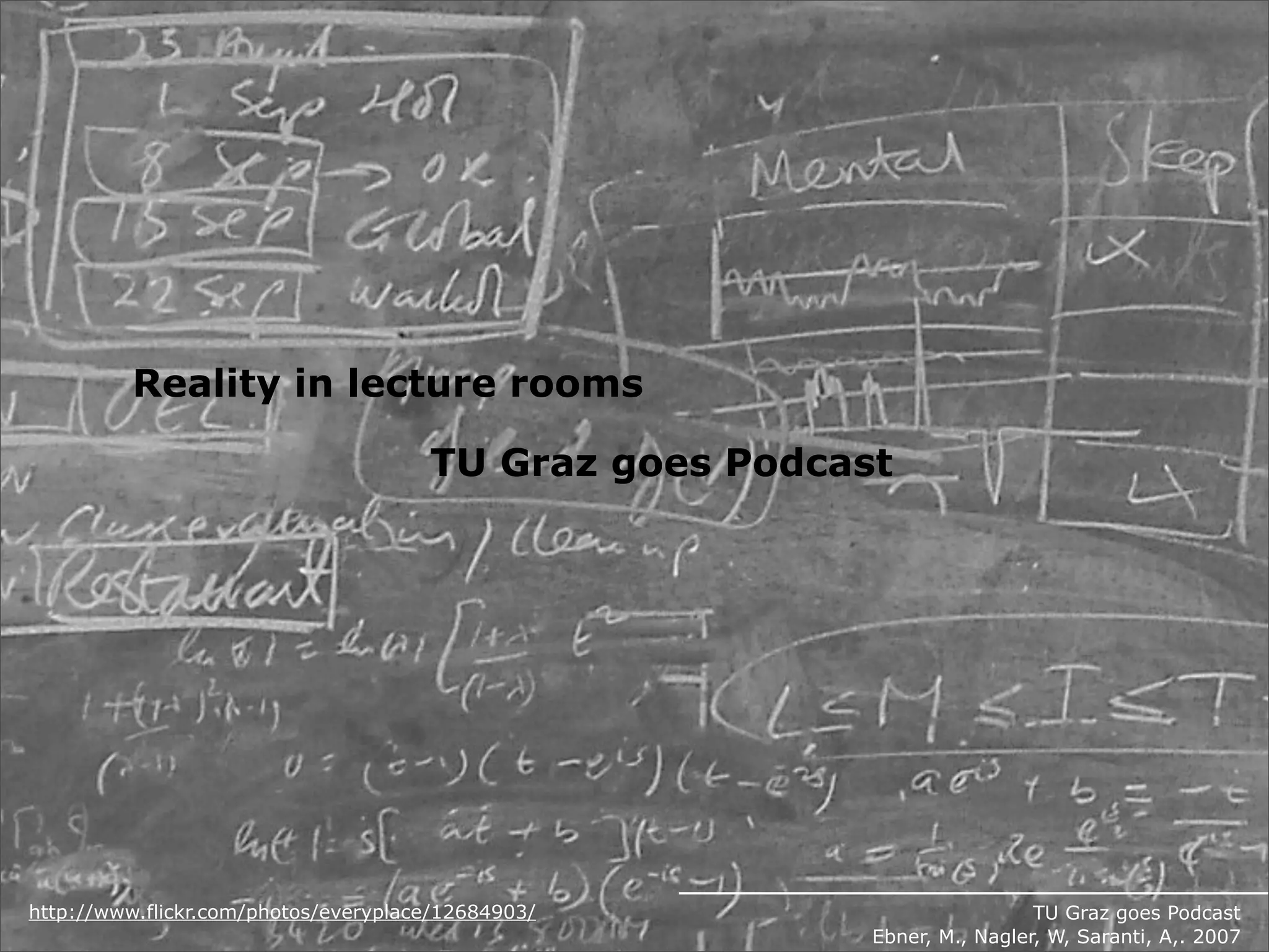 Technology Enhanced Learning