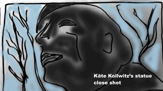 Käte Kollwitz’s statue
close shot