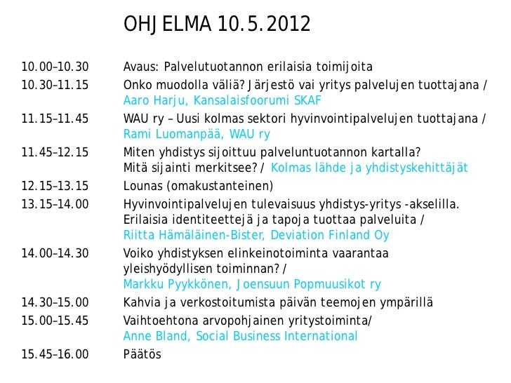 Yhdistyksen elinkeinotoiminta Yhdistyksen elinkeinotoiminta