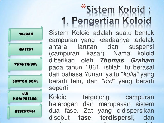 ➤ Contoh penerapan koloid berdasarkan jurnal