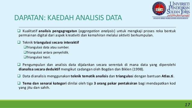 Metodologi Analisis Kreativiti Dan Kemahiran Kanak Kanak