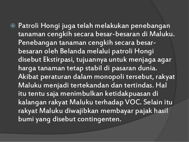 Ekstirpasi Voc – Dalam