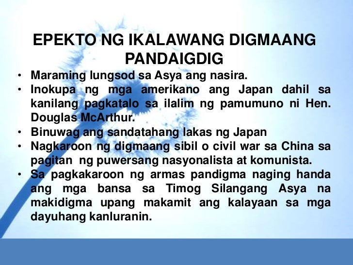 Ano Ang Epekto Ng Unang Digmaang Pandaigdig Sa Kanlurang Asya 2PoseidonRptGrp4