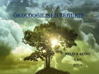 ÖKOLOOGILISED TEGURID

HELIna REInO
GaG
2014

 
