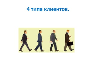 4 типа клиентов.
 