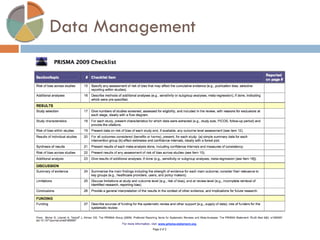 Data Management  