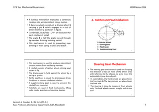 kinematics of machines-VTU Notes | PDF