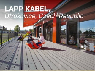 LAPP KABEL, 
Otrokovice, Czech Republic

Thanks to the energy-efficient
company daycare center, moms can
quickly get back to work.
KOMA MODULAR | SCHOOL BUILDINGS

←|

22

 