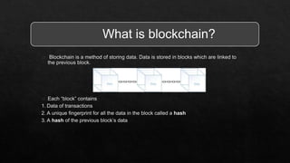 What is blockchain?
 