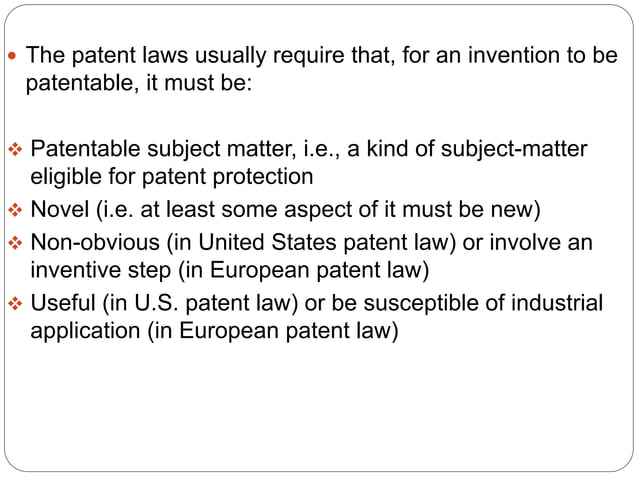 patenting of plants | PPTX | Law