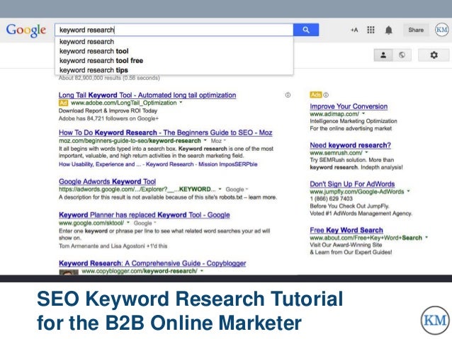 Seo Keyword Research For The B2b Online Marketing Professional Seo Keyword Research For The B2b Online Marketing Professional