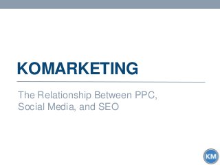 KOMARKETING
The Relationship Between PPC,
Social Media, and SEO
 