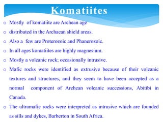 Komatiite