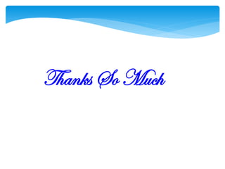 Thanks So Much
 