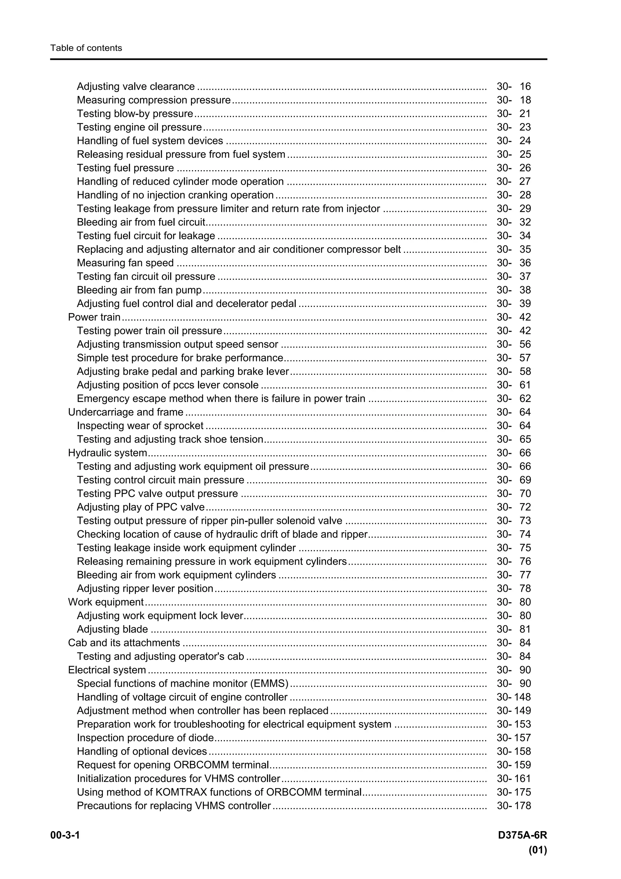 Komatsu d375 a 6r dozer bulldozer service repair manual sn 65001 and up ...