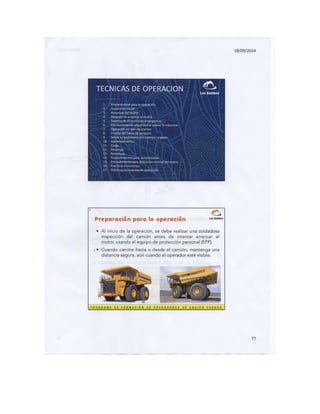 Komatsu manual camion minero