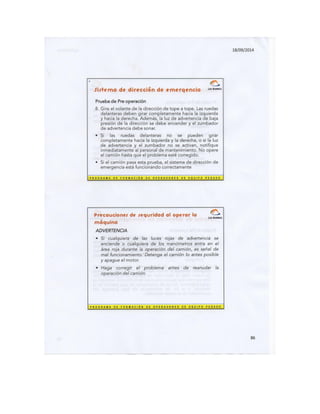 Komatsu manual camion minero