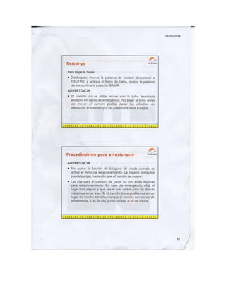 Komatsu manual camion minero