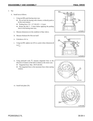 Komatsu pc200 lc 7l hydraulic excavator service repair manual sna86001 ...