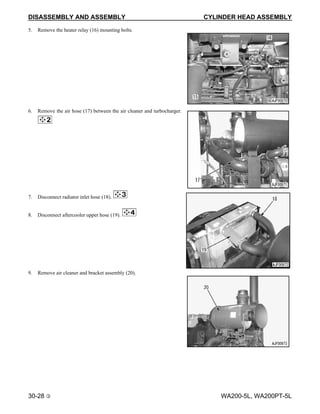 Komatsu wa200 5 l wheel loader service repair manual sna82001 and up