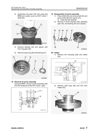 Komatsu wa200 pz 6 wheel loader service repair manual (sn 70001 and up)