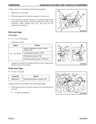 Komatsu wa320 6 wheel loader service repair manual (sn a35001 and up) | PDF