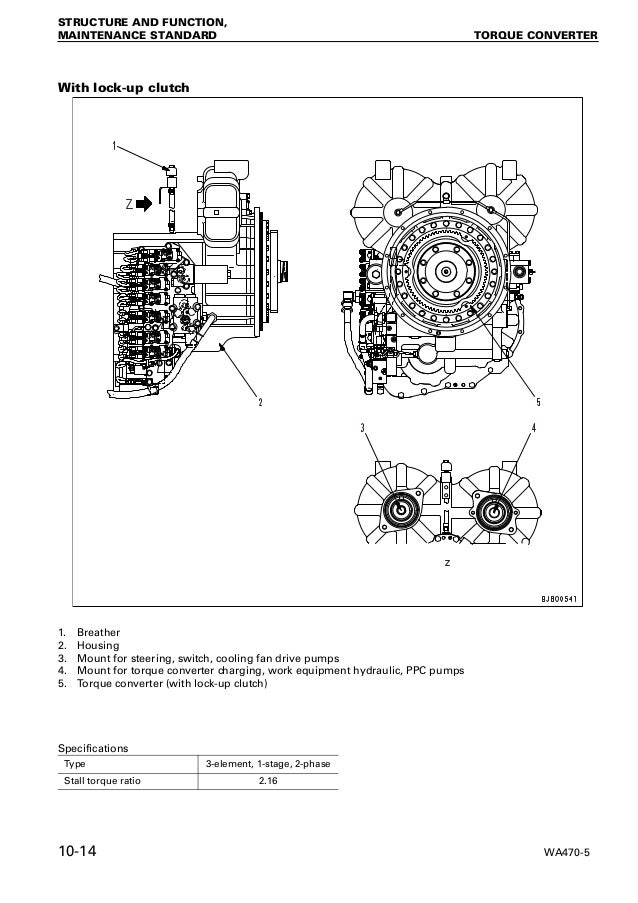 Komatsu wa480 5 wheel loader service repair manual sn：80001 and up