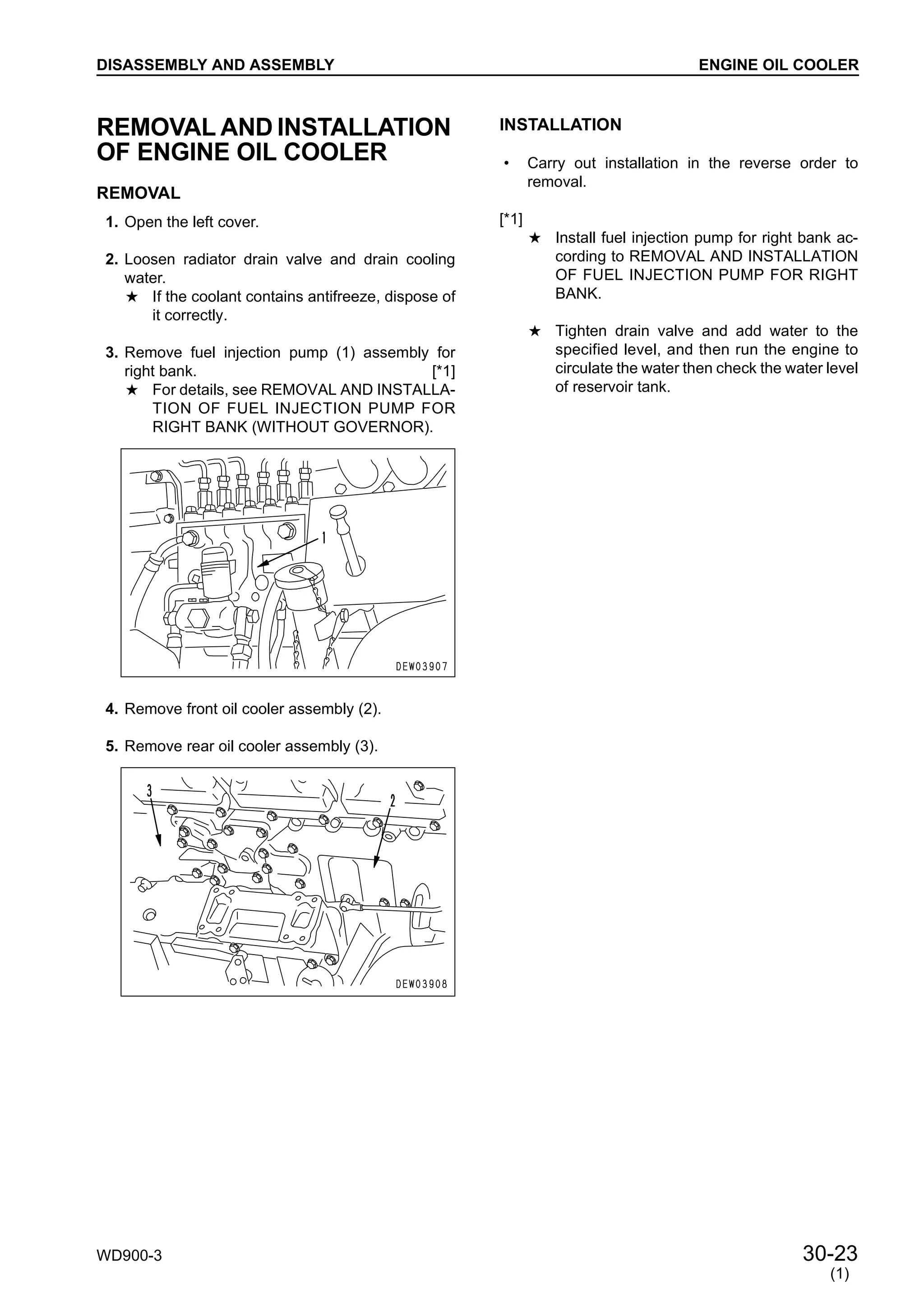Komatsu wd900 3 wheel dozer service repair manual (sn 50001 and up)