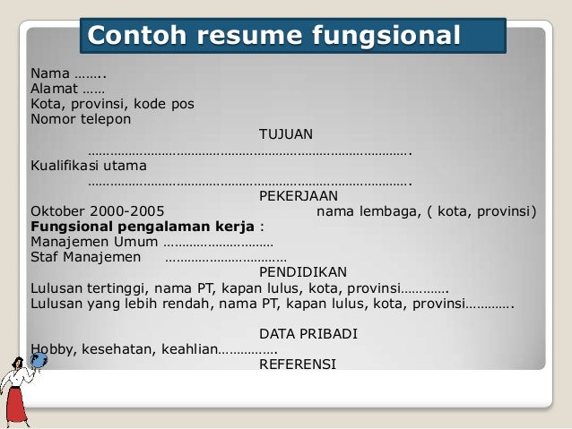 Contoh resume cv bahasa indonesia
