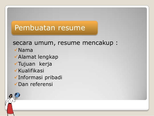 Kombis Penulisan Resume