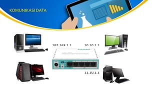 KOMUNIKASI DATA
192.168.1.1
172.16.1.1
10.10.1.1
11.10.1.1
 
