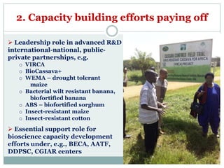 Prospects for bioresources innovations development in eastern Africa