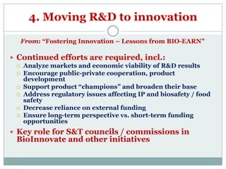 Prospects for bioresources innovations development in eastern Africa