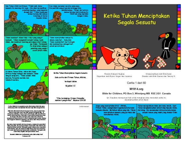 Komik Bewarna Ketika Tuhan Membuat Segala Sesuatu