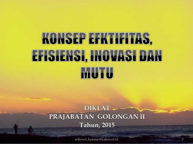 Komitmen Mutu Prajabatan Pola Baru gol III & II