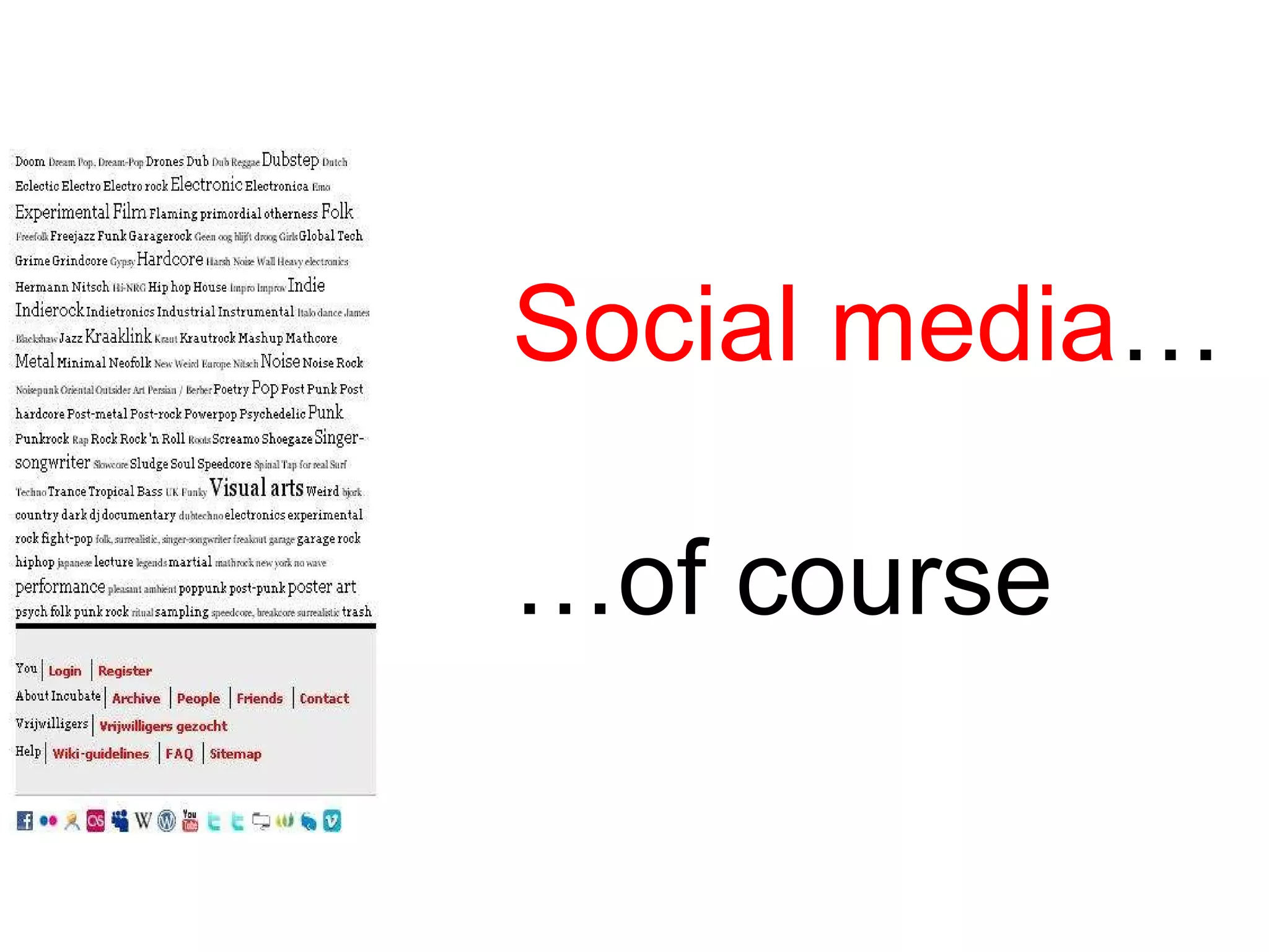 Social media … … of course 