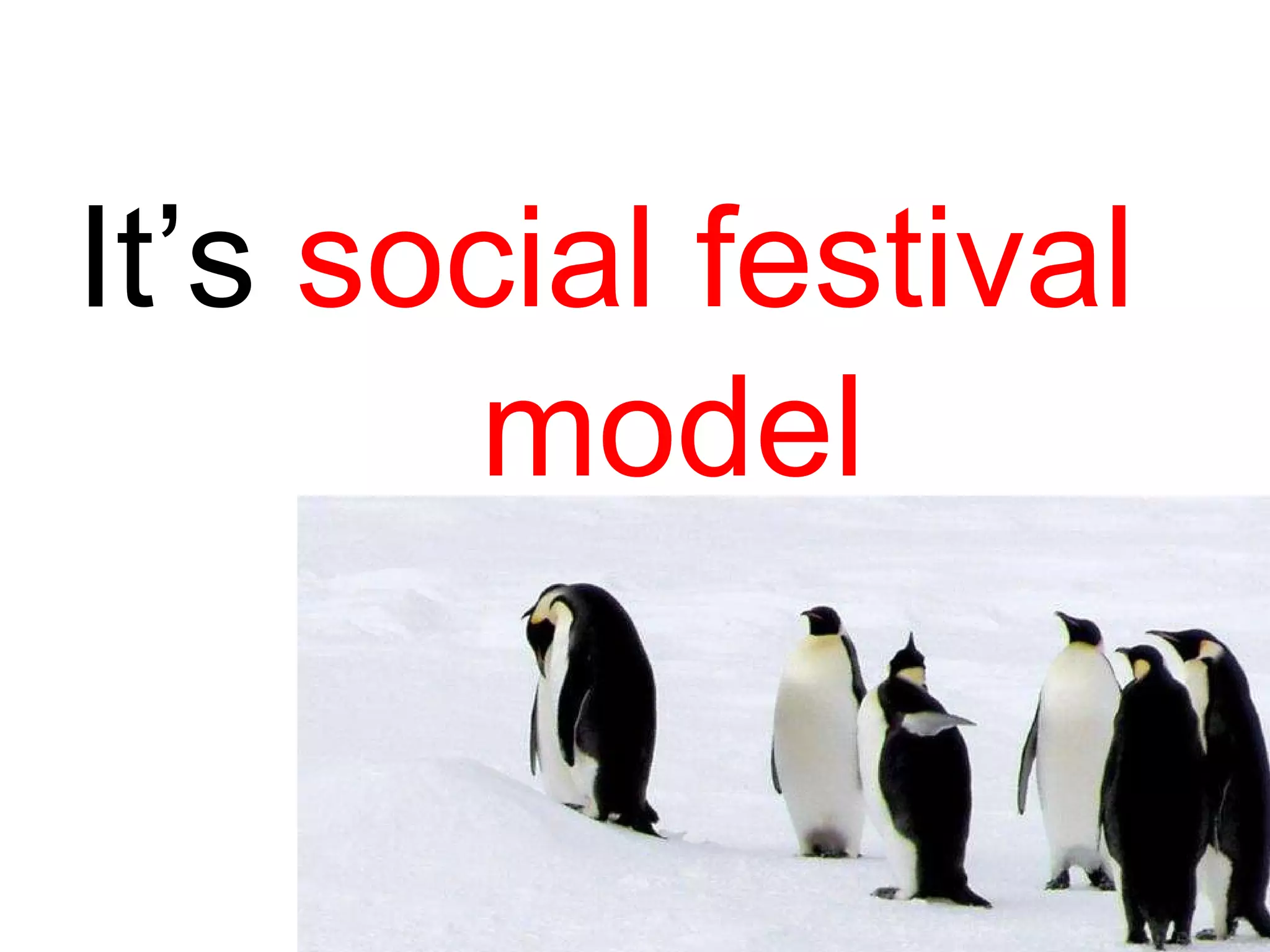 It’s  social festival    model 