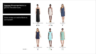 Schon erraten um welche Marke es
sich handelt?
Digitales Shoppingerlebnis der
gleichen Herstellermarke.
 