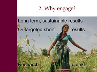 Engaging audiences in our research 