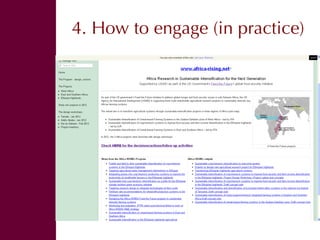 Engaging audiences in our research 