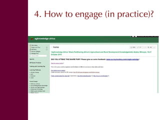 Engaging audiences in our research 