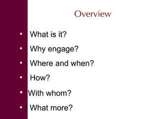 Engaging audiences in our research 