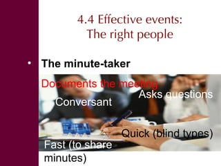 Organizing effective events and conversations 