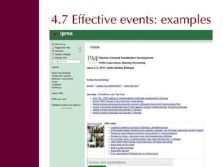 Organizing effective events and conversations 