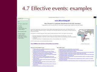 Organizing effective events and conversations 