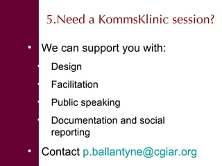 Organizing effective events and conversations 